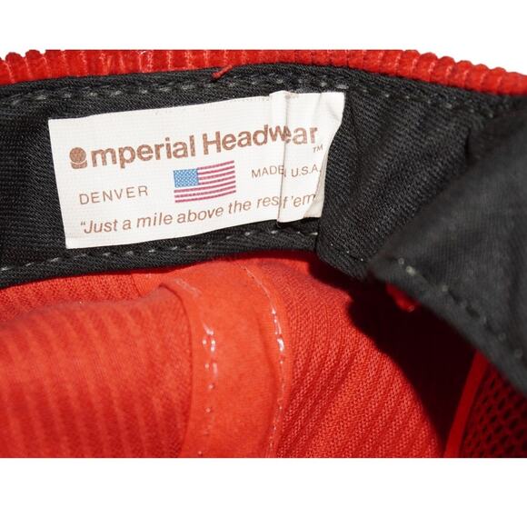 Vintage Evergreen Golf Club Corduroy Hat Red Rope Trucker Cap Made in USA - Picture 6 of 6